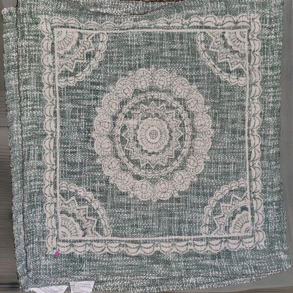 Set Of 4 Mandala Placemats Seafoam Green Made in India Napkin Tabletop Decor - Picture 2 of 4